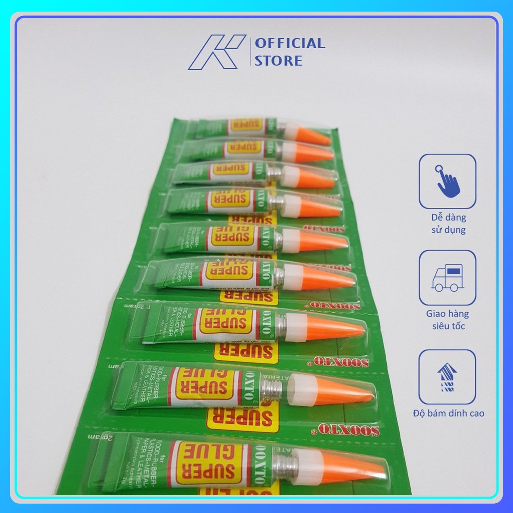 Keo dán giày SUPER GLUE dán cực tốt, độ đàn hồi cao, không lo bong tróc