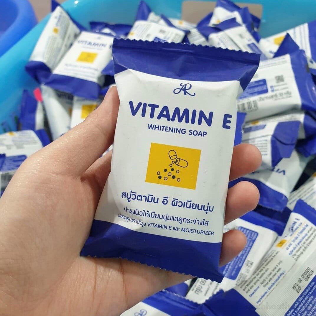 Xà phòng tắm dưỡng da mặt và body AR vıtamın E Whitening Soap Thái Lan