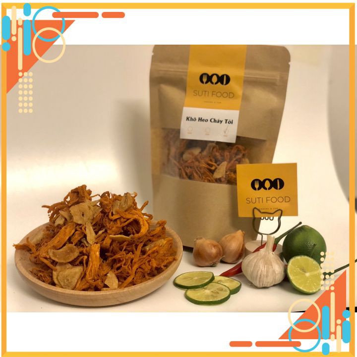 [250G] Khô Heo Cháy Tỏi Loại 1 - Thơm Ngon Chuẩn Vị - Chứng Nhận ATVSTP | BigBuy360 - bigbuy360.vn