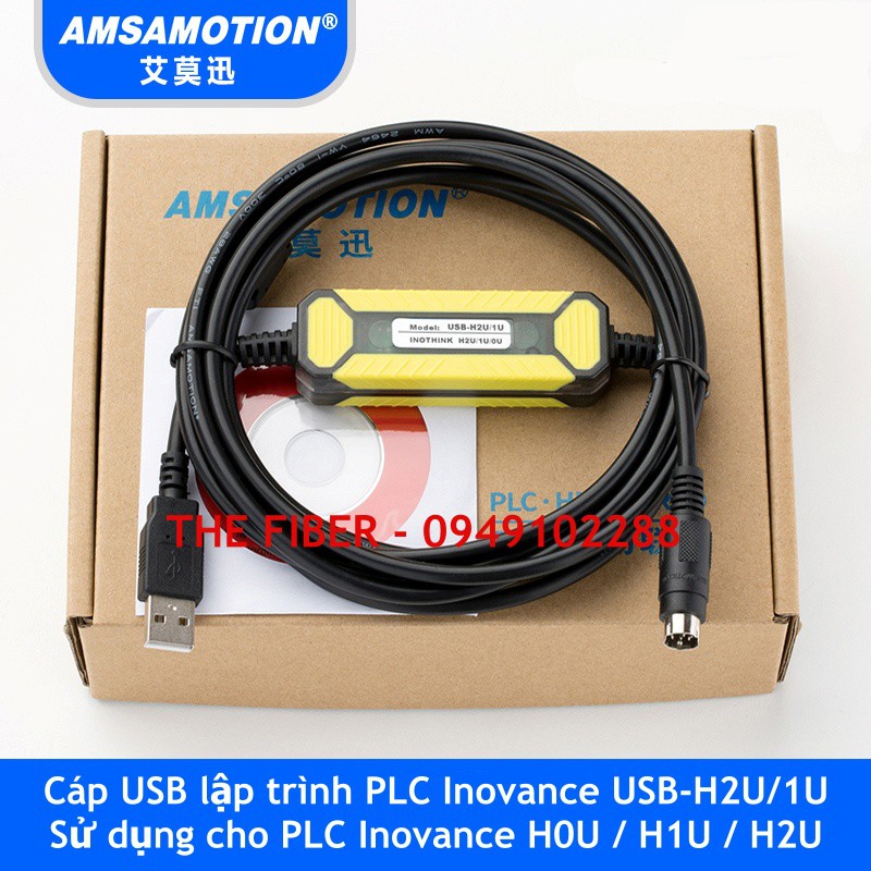 Cáp USB lập trình PLC Inovance H0U, H1U, H2U USB-H2U/1U