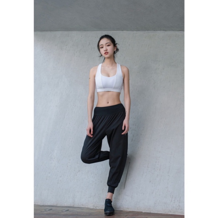 Quần Tập Gym LUHAZO jogger nữ dài rộng thể thao quần bo ống nữ mùa hè yoga erobic F18-59CK TK2T101