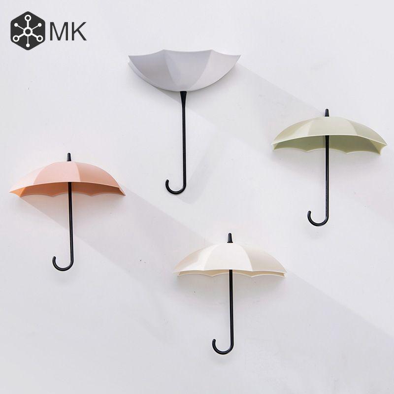 Set 3 móc dán tường hình cây dù đáng yêu tiện dụng