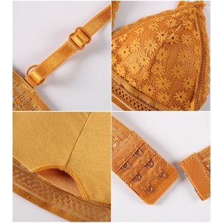 Áo Bralette kiểu Pháp không gọng mút mỏng Double T