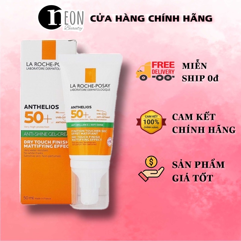 Kem chống nắng dạng gel kiểm soát dầu LA ROCHE POSAY ANTI-SHINE ANTHELIOS XL DRY TOUCH SPF50+