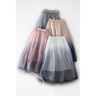 Chân váy tutu xếp ly Ombre