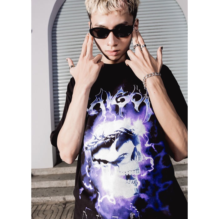 LIGHTNING SKULL LOGO TEES/ BLACK | BigBuy360 - bigbuy360.vn