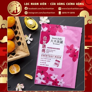LẺ 01 MIẾNG MẶT NẠ HOA ANH ĐÀO DƯỠNG TRẮNG BEAUTY BUFFET (BY WATSONS) CHERRY BLOSSOM BRIGHTENING MASK