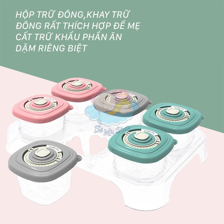 Hộp đựng thực phẩm tủ lạnh MISUTA đựng thức ăn cho bé làm từ nhựa PP cao cấp an toàn