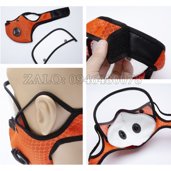 [Hàng Loại 1] Khẩu Trang Vải Kháng Khuẩn Có Van Thở - Kính Bảo Vệ Mắt Có Thể Tháo Rời - Sử dụng Nhiều Lần | BigBuy360 - bigbuy360.vn