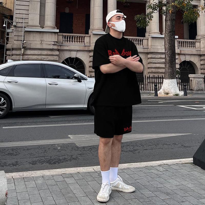 Set Áo thun,Quần short Beaver Tee BadBoy Local Brand tay lỡ form rộng nam nữ Unisex Freeship Extra