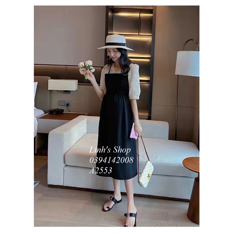 Váy Bầu Đầm Bầu Sơ Mi Hè A2553