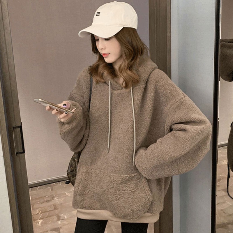 Áo Hoodies Có Nón Dài Tay Thời Trang Hàn Quốc Mới