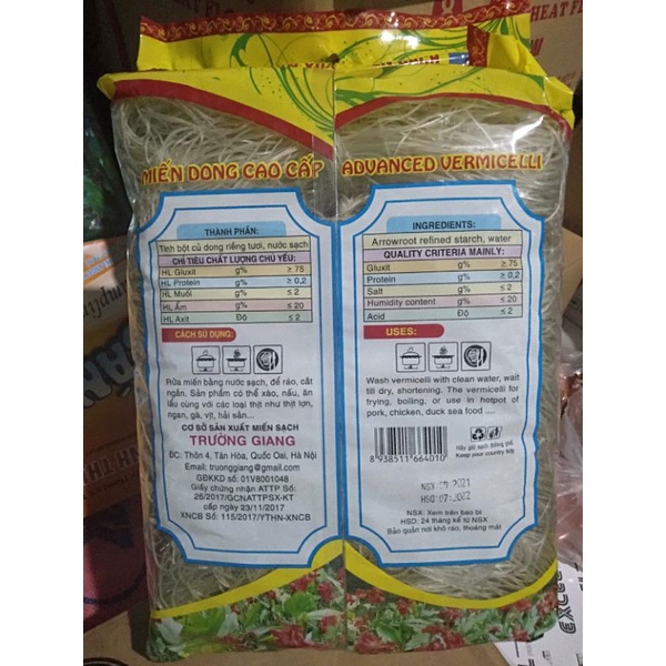 Miến dong sạch cao cấp dùng xào,nấu, ăn lẩu