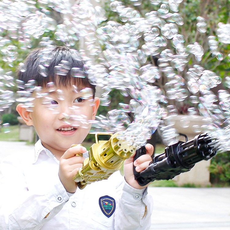 Súng bắn bong bóng xà phòng 8 nòng cỡ lớn - Đồ chơi giải trí vận động nhà tắm giáo dục thông minh trẻ em cho bé giá rẻ