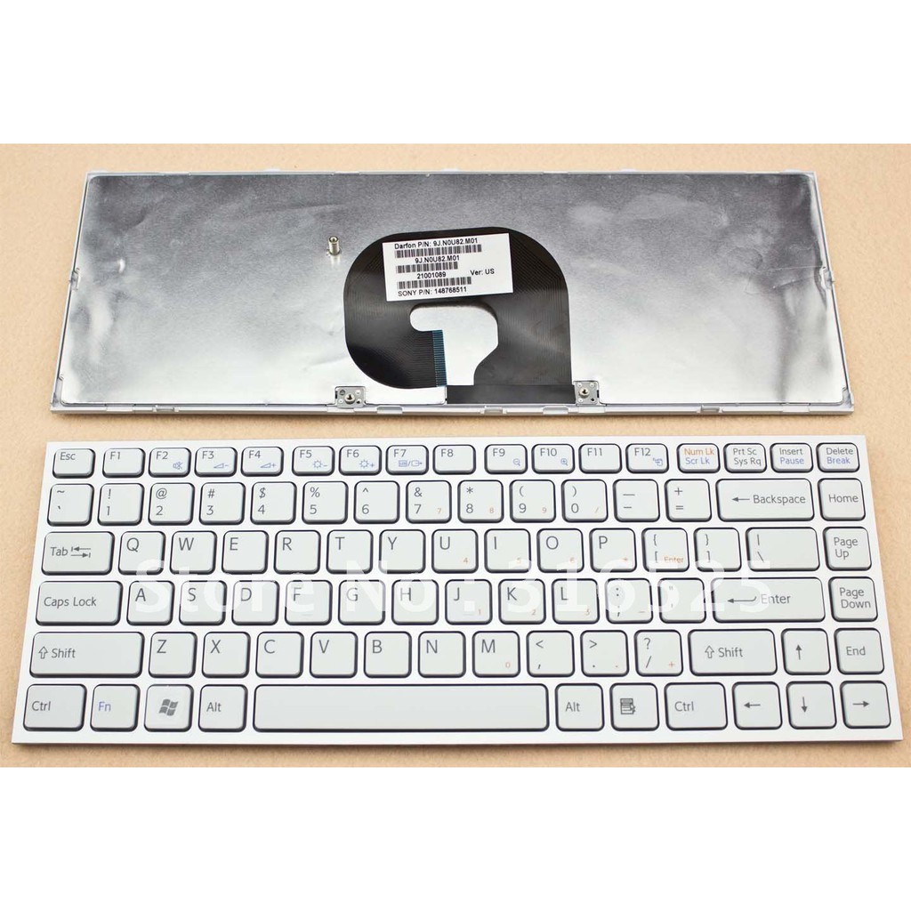 Bàn phím laptop SONY Vpc-Y (Màu Trắng) Có Khung