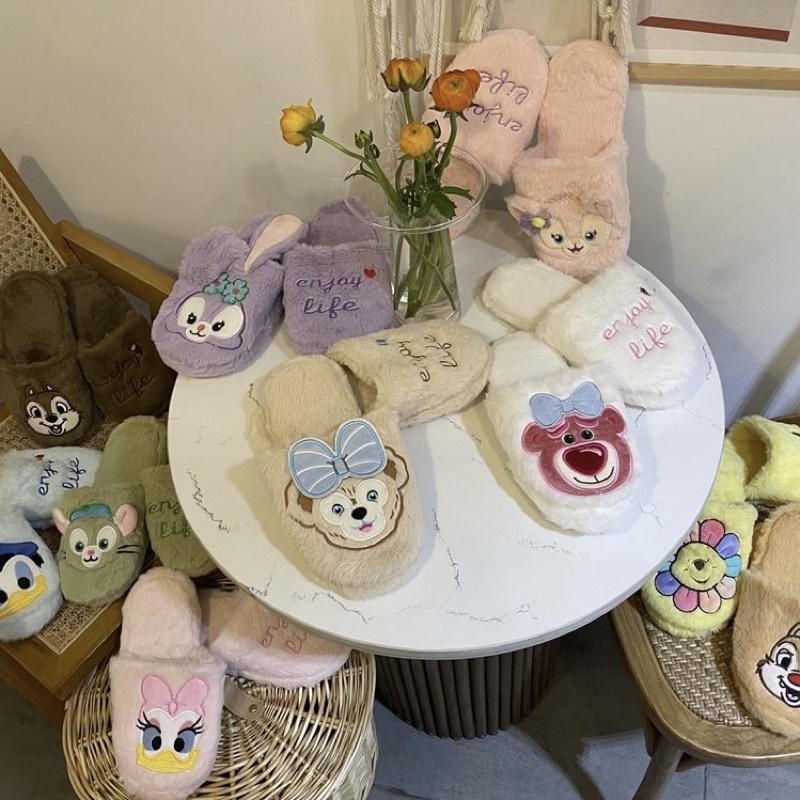 Dép Bông Lotso / ChipnDale / Stella Lou / Pooh / Lina Bell