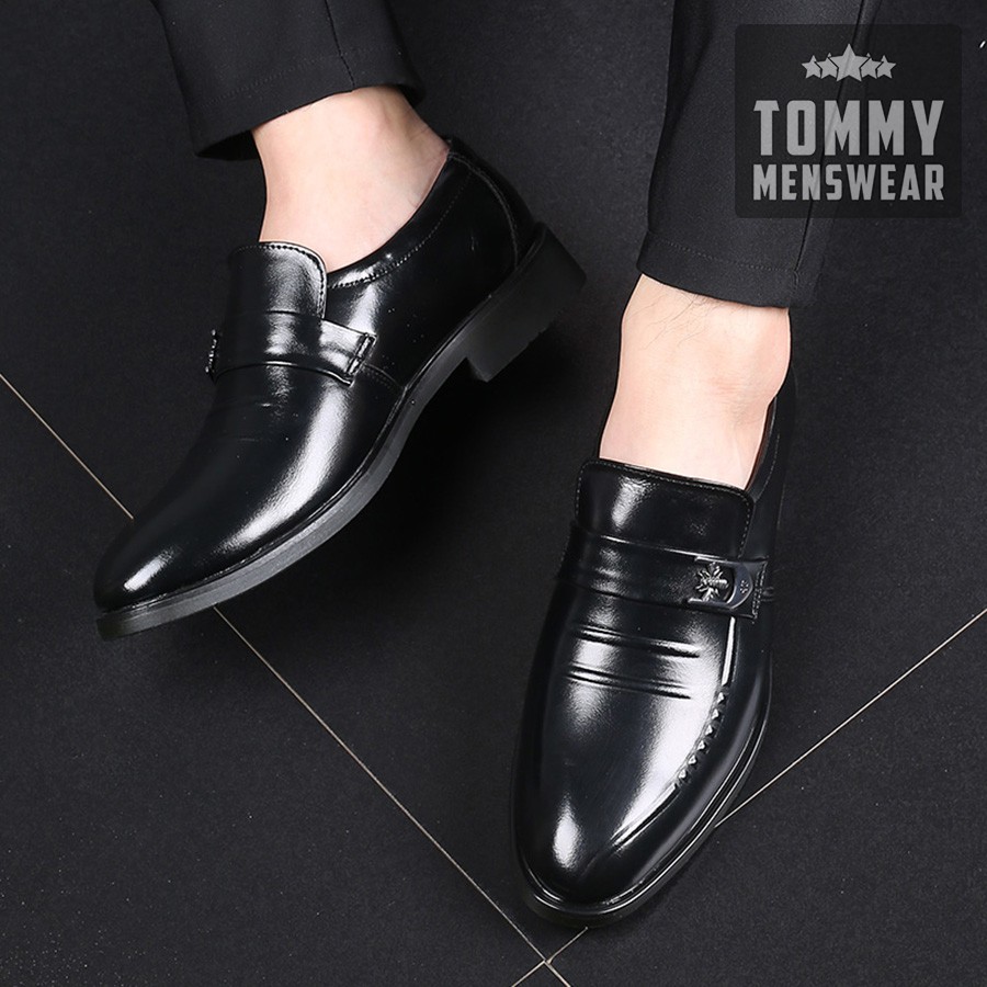 Giày Tây Nam - TẶNG TẤT - Giày Lười Nam Cao Cấp Xuất Dư GD94 | BigBuy360 - bigbuy360.vn