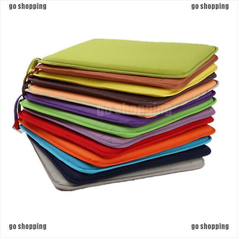 {go shopping}Cushion Office Chair Garden Indoor Dining Seat Pad Tie On Square Foam Patio UK