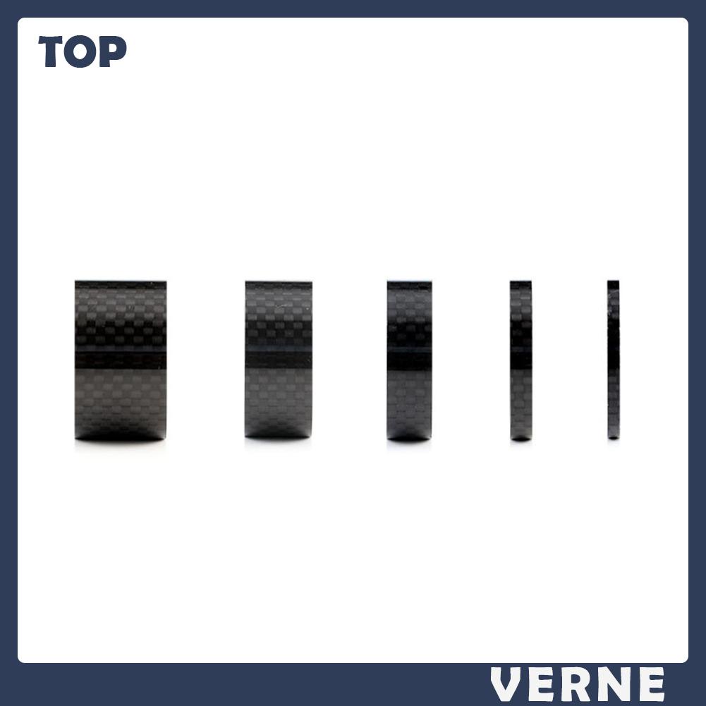 Bộ 5 Vòng Đệm Cổ Xe Đạp 28.6mm Chất Liệu Sợi Carbon