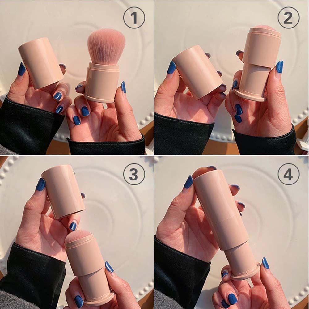 Cọ Trang Điểm Lông Mềm Có Nắp Đậy Tiện Dụng