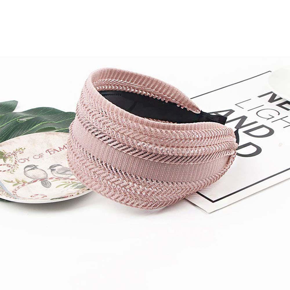 Băng Đô Cài Tóc Rửa Mặt Phối Ren Rỗng Không Trơn Thời Trang Thanh Lịch Dành Cho Bạn Nữ BERNARDO