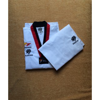 Võ phục Taekwondo Black Tiger đỏ đen số 3