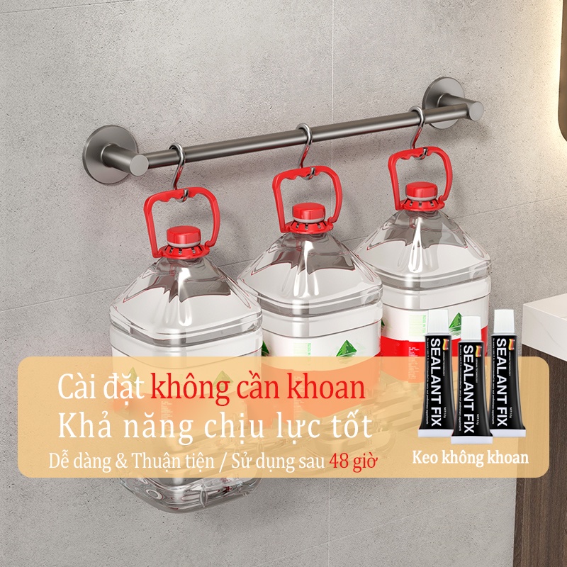 Giá treo khăn tắm gắn tường MEIDOO bằng kim loại nhôm đa năng chống nước chống rỉ