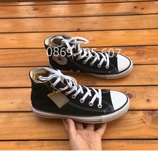Giày Thể Thao CV Đen Trắng Cao Cổ