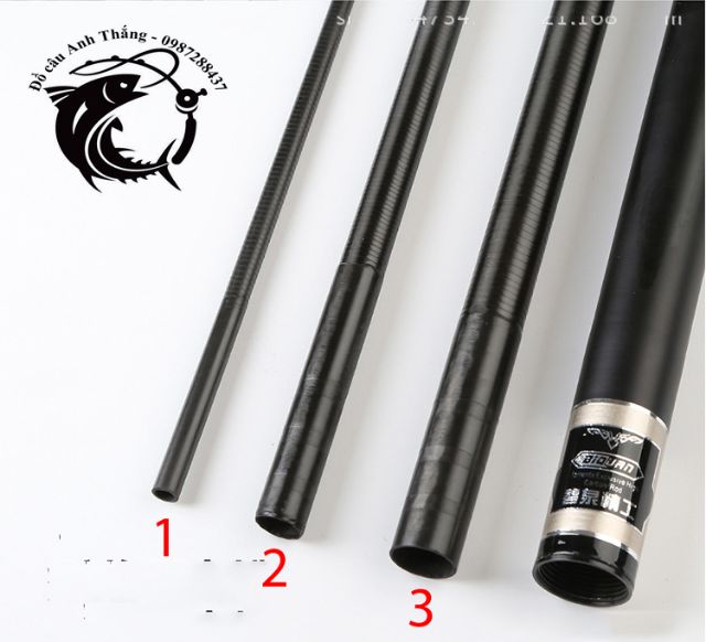 Lóng, đọt cần câu 3H - 5H - 7H