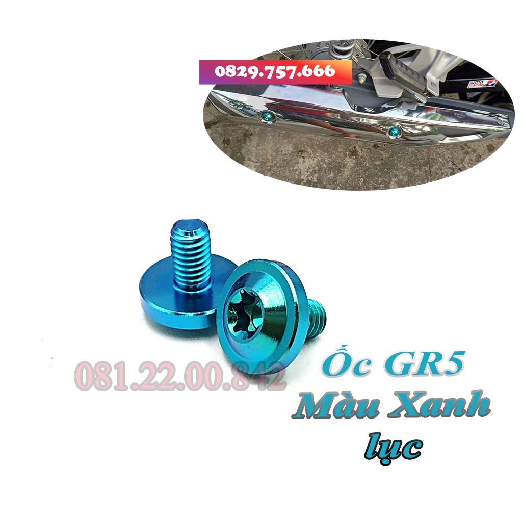 Ốc Ốp Pô GR5 Titan Wave a 2007-2021, Wave 50cc (Giá 1 cặp)