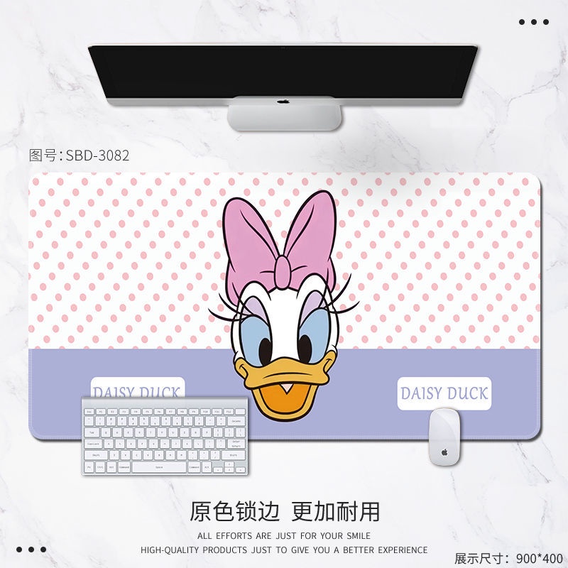 Disney Tấm Lót Chuột Và Bàn Phím Cỡ Lớn In Hình Vịt Donald/Chuột Mickey Dễ Thương