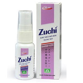 Xịt khử mùi Alcohol Free Zuchi Hoa Linh 20ml