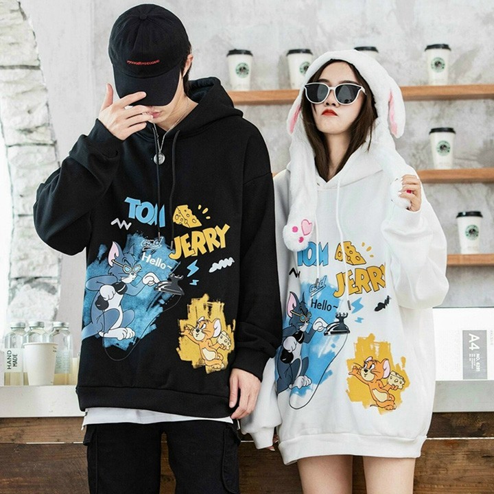 [Giá Sale] ÁO HOODIE - ÁO KHOÁC NỈ NGOẠI Hoạt Hình (H2180 - Cổ Chui)