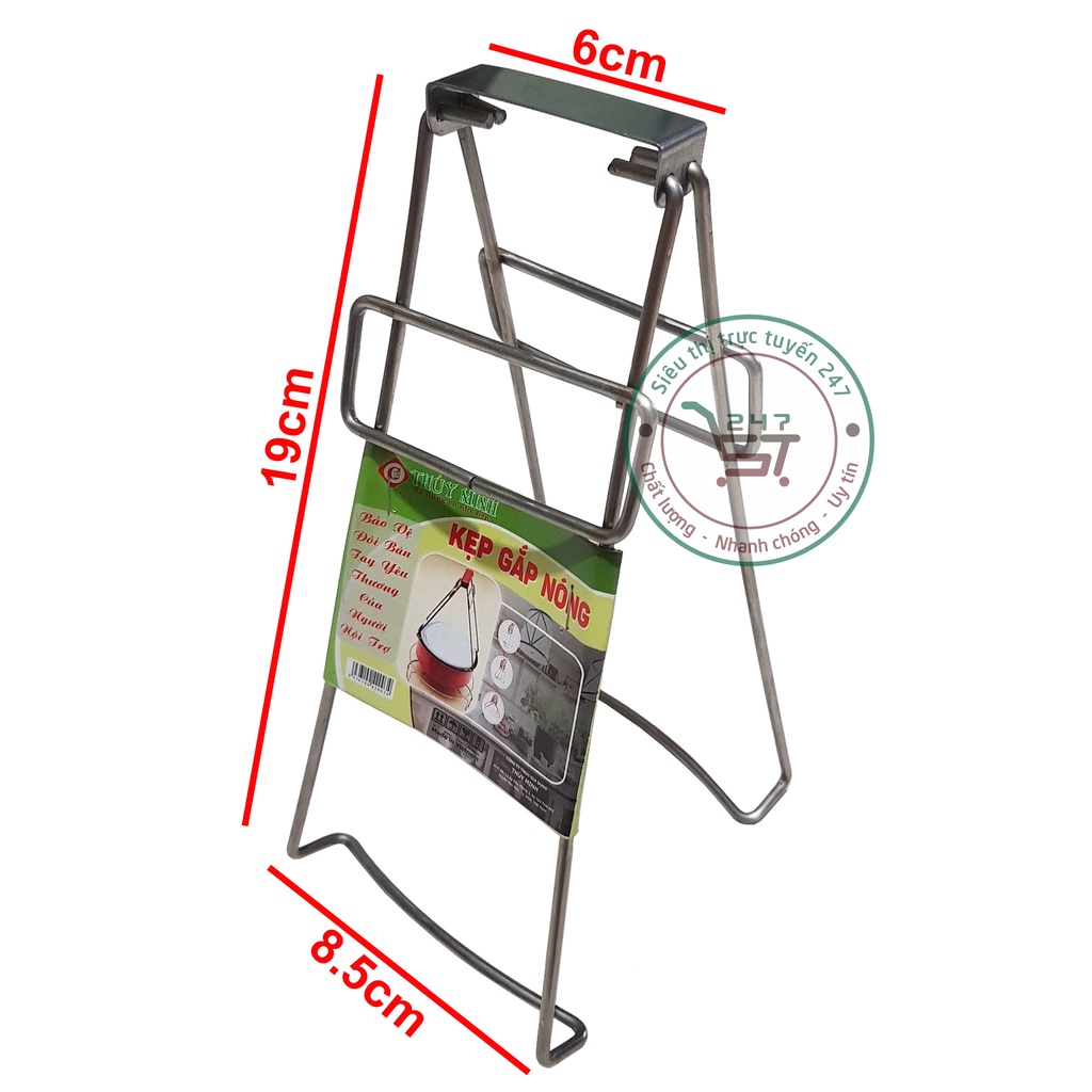 Kẹp gắp đồ nóng inox chống phỏng tay tiện dụng Kẹp nóng bền đẹp giá tốt cho gia đình bạn