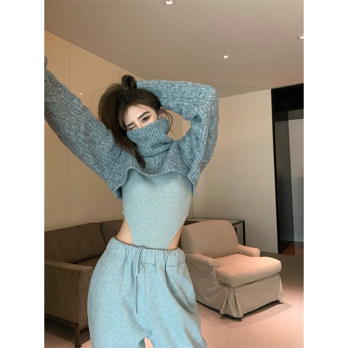 Áo Dệt Kim Dáng Ôm Gợi Cảm Thời Trang Mùa Thu Mới