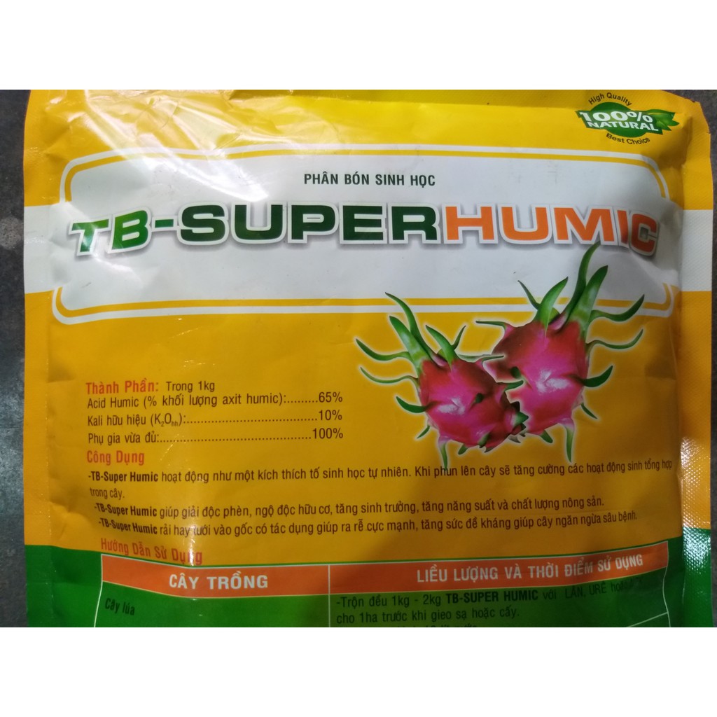 Phân Bón Sinh Học SUPER HUMIC ( Túi 1kg)