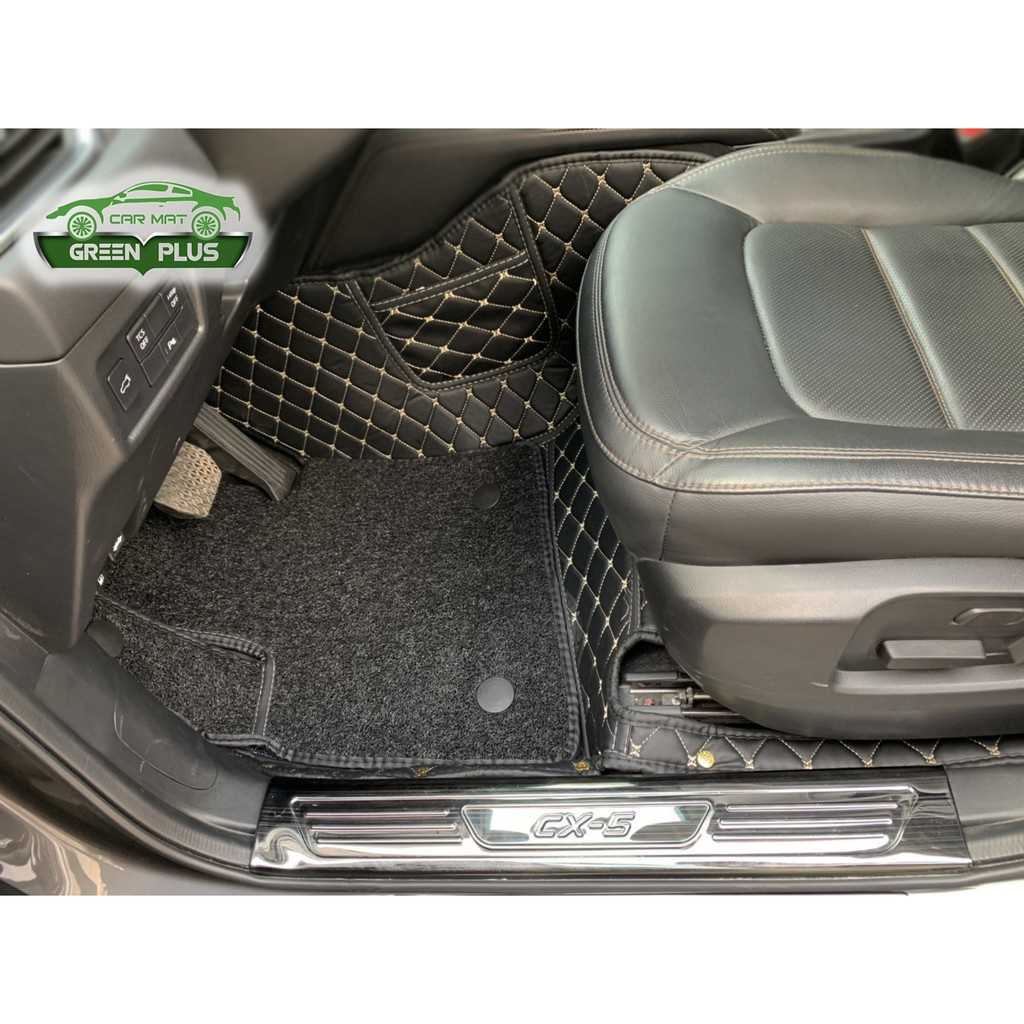 Thảm lót sàn ô tô 6D Mazda Cx5  chống nước, không mùi, phủ kín 90% sàn xe