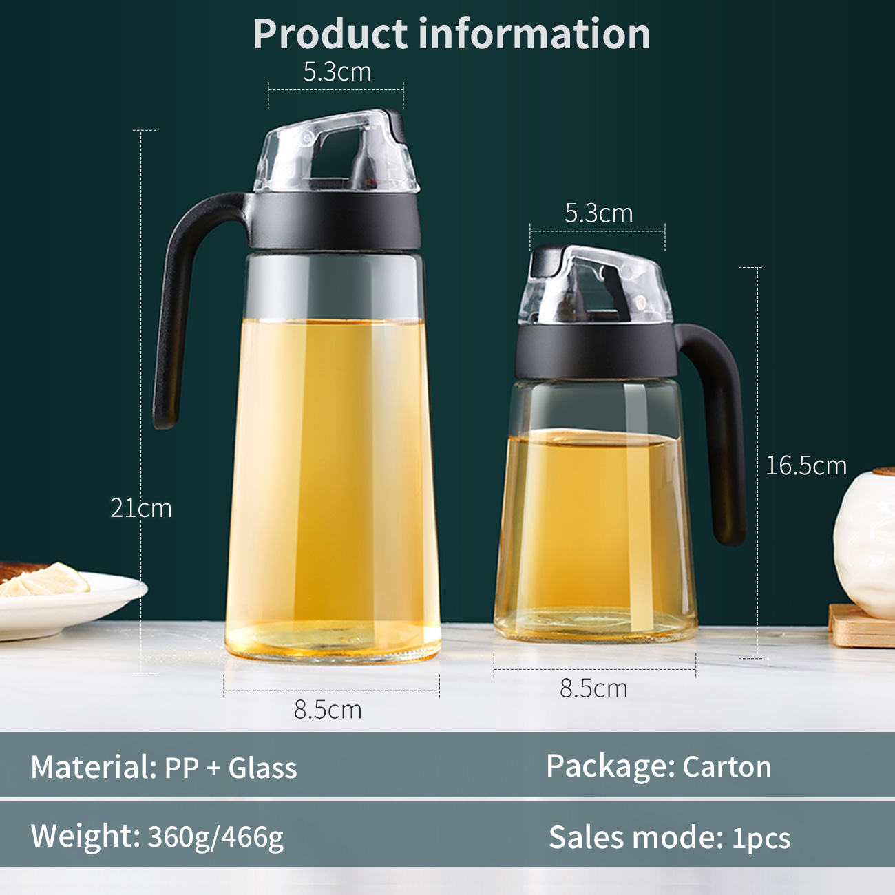 Bình Đựng Dầu Shepherd Bằng Thủy Tinh Niêm Phong Kín Dung Tích Lớn Mở Tự Động | BigBuy360 - bigbuy360.vn