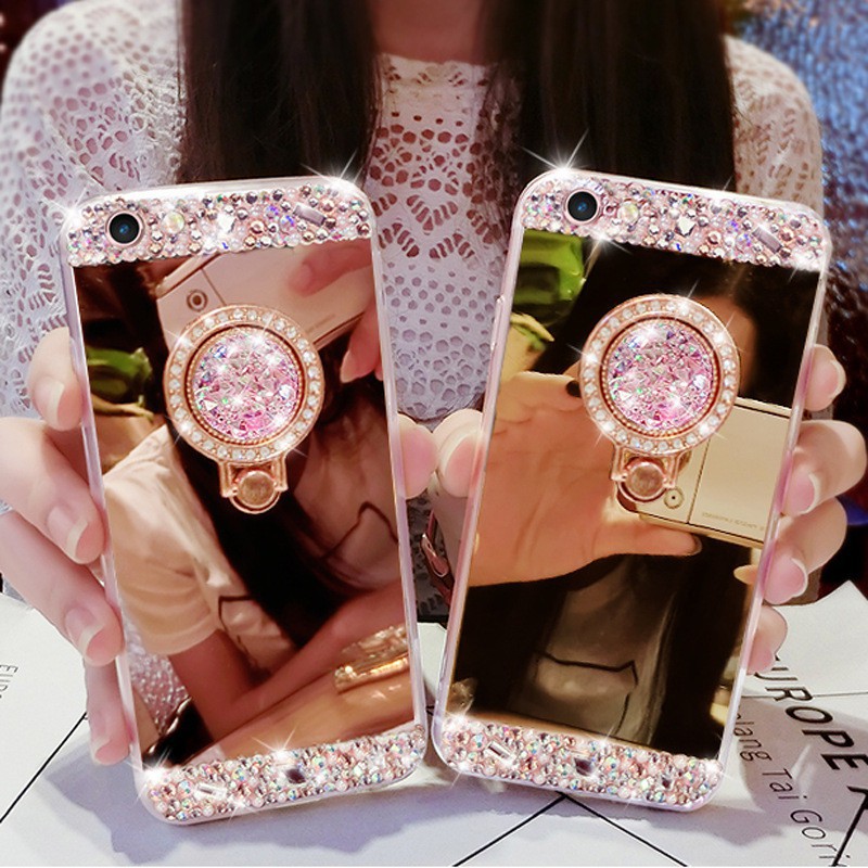 IPhone 12 Mini 11 Pro Max X XR XS Max 8 7 6 6S Plus Mirror Diamond Case