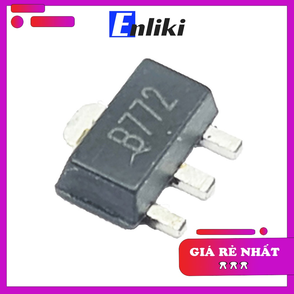 Bộ 2 Chiếc B772 2SB772 TRANS PNP 3A 30V SOT89