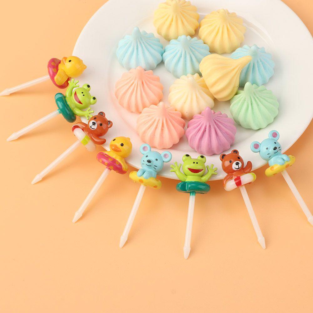 Bộ 8 Nĩa Ăn Tráng Miệng Hình Động Vật Hoạt Hình Dễ Thương