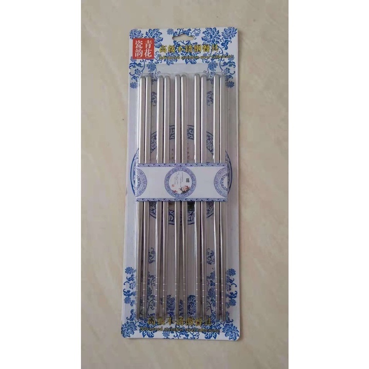 Vỉ 5 Đôi Đũa iNox