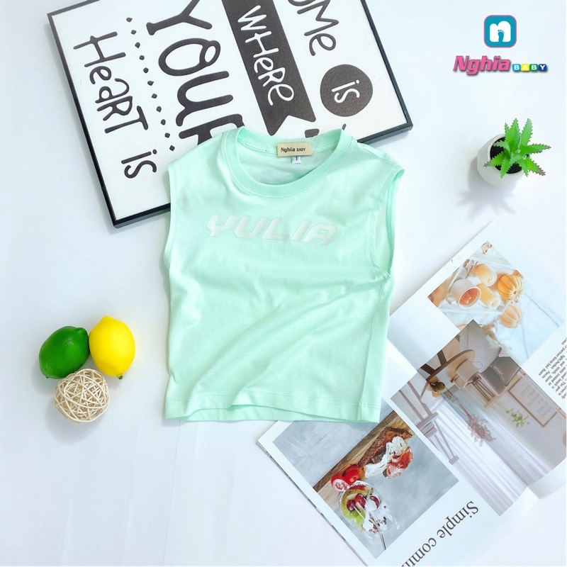 Áo thun ba lỗ bé trai bé gái chất cotton thoáng mát Db15 NGHĨA BABY