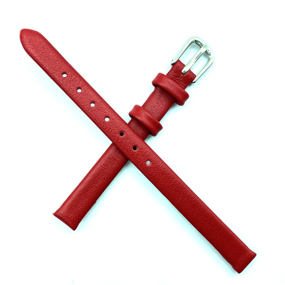 Dây Đeo Bằng Da Thật Kích Thước 6mm 8mm 10mm 12mm 14mm 16mm 18mm Cho Đồng Hồ Nữ