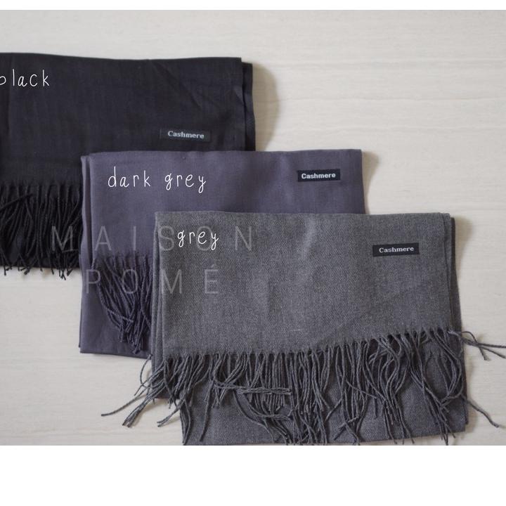 Khăn Choàng Cổ Cashmere Pashmina Dày Dặn Trơn