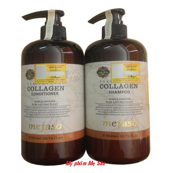 Cặp dầu gội xả Argan Oil Collagen Mefaso