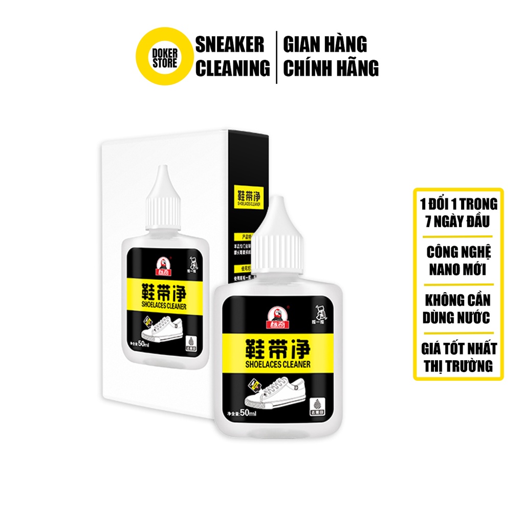 Dung dịch vệ sinh dây giày SHOELACES CLEANER 50ml - Doker Store