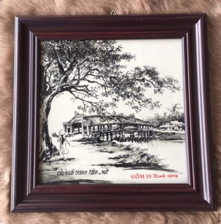 Tranh Gốm sứ Bát Tràng