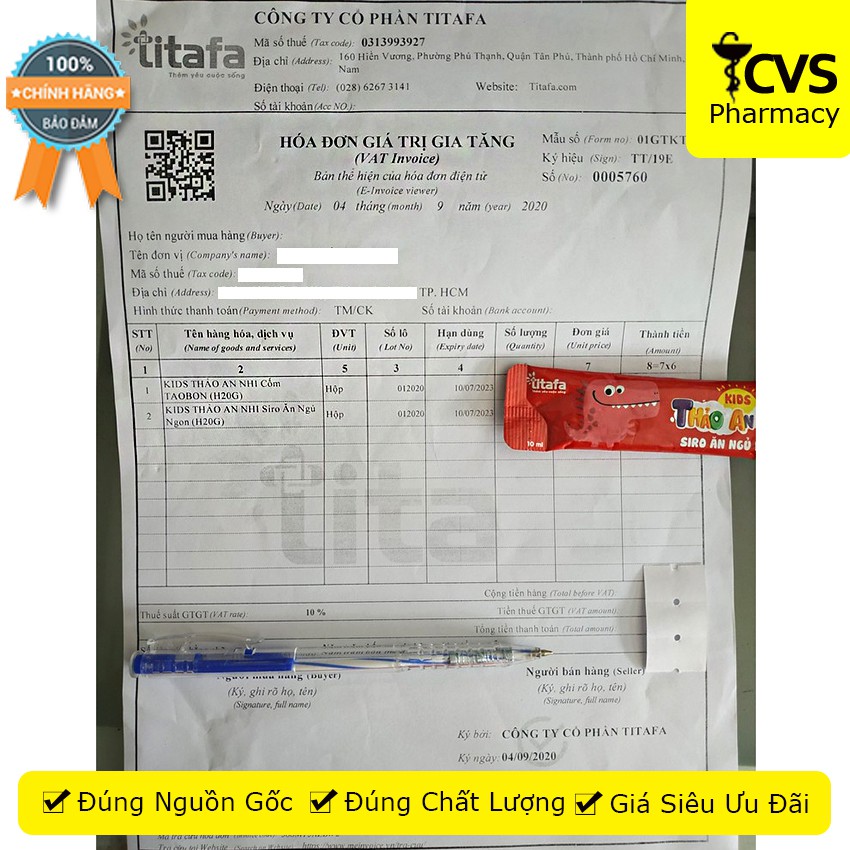 THẢO AN NHI Siro ăn ngủ ngon (Hộp 20 gói) - Giải pháp toàn diện cho trẻ biếng ăn và ngủ kém - cvspharmacy