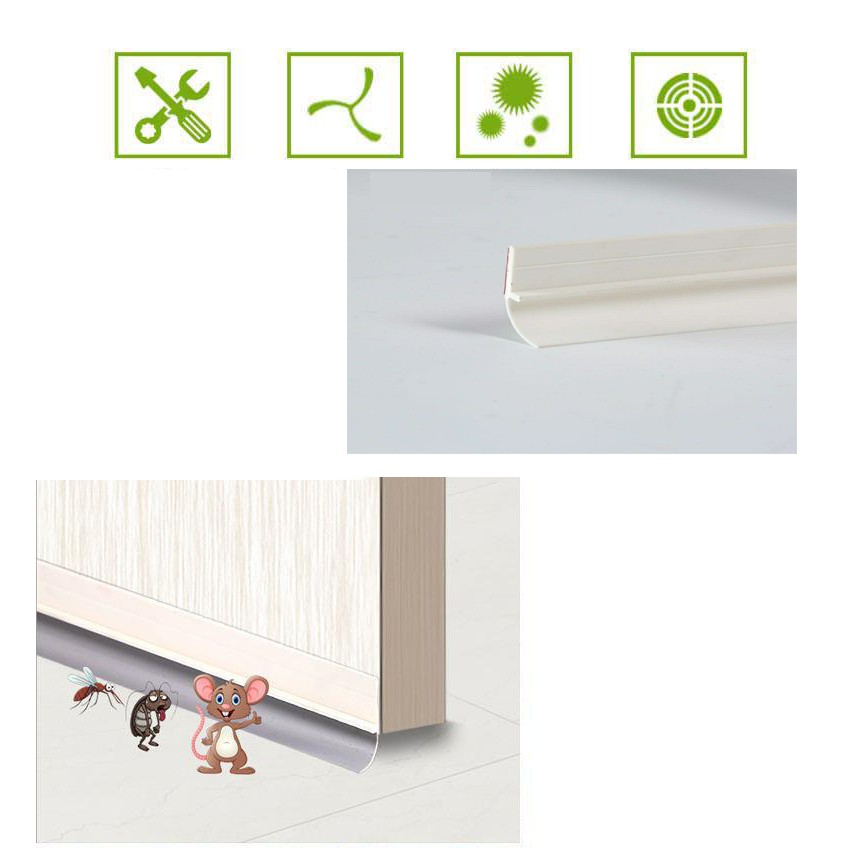 Ron Chặn Khe Cửa Đa Năng Loại 25mm 35mm 45mm - Miếng Chặn Cửa Ngăn Bụi Bẩn, Ô Nhiễm Vào Phòng Của Bạn